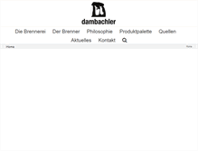 Tablet Screenshot of dambachler.at